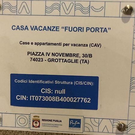 Affittacamere Fuori Porta กร็อตตาเย ภายนอก รูปภาพ